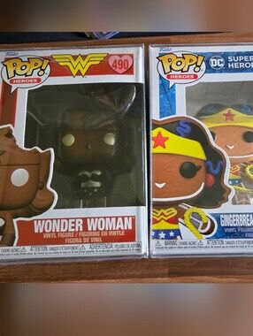 Funko Pop! DC Heroes Wonder Woman X2 Chocolate / Gingerbread